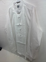 New Classix White Long Sleeve Button Up English Shirt 18-18.5 2XL X-90