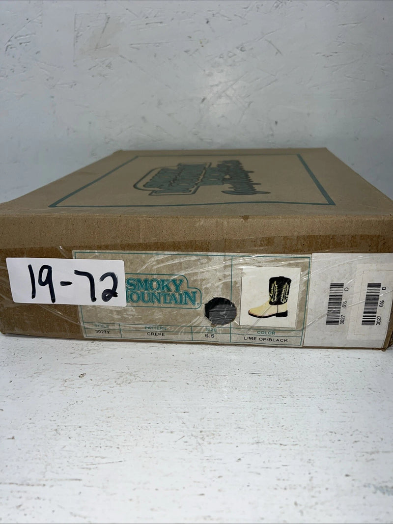 New Women’s Green Smoky Mountain Cowboy Boots. 3027Y 6.5 6 1/2. 19-72