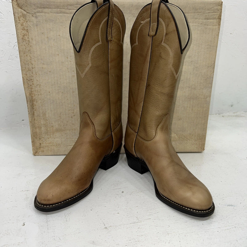 New Women’s Tan Texas Brand Cowboy Boots. 4901 6 M. 20-88
