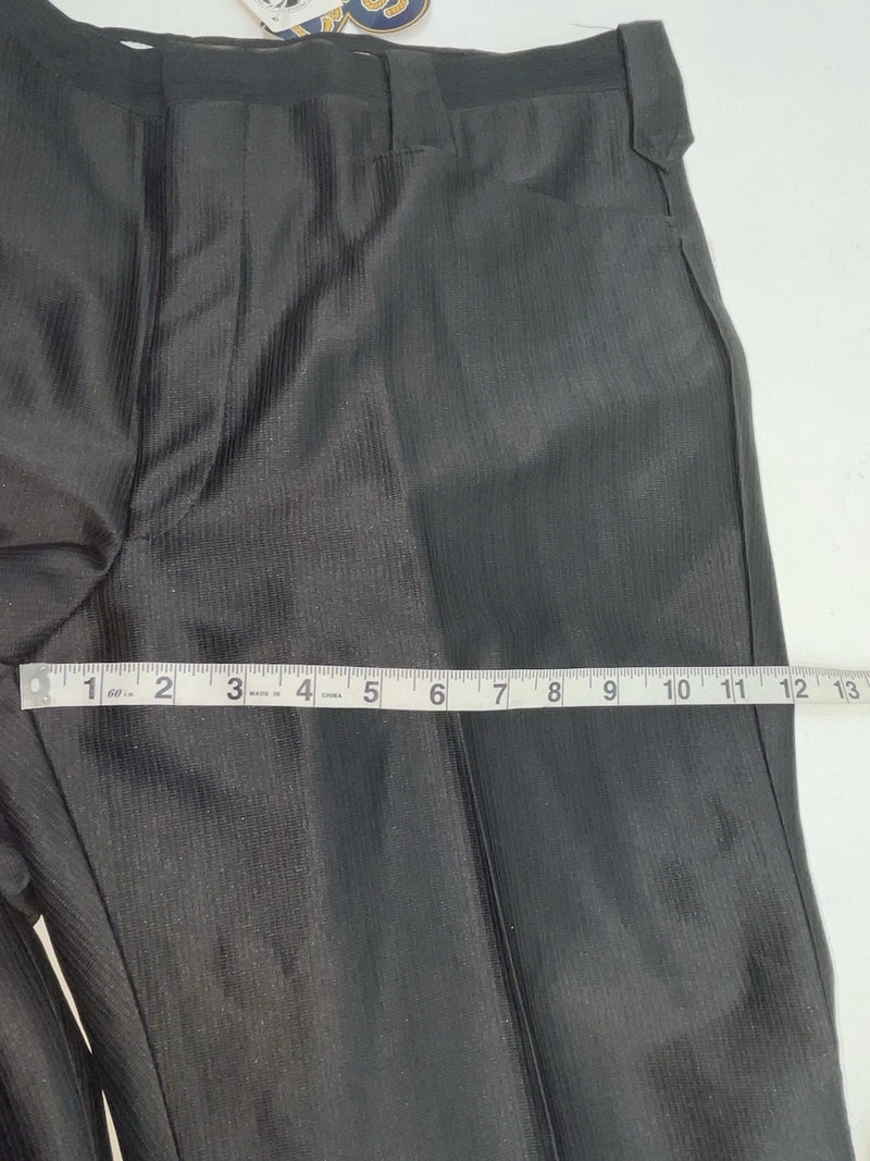 New Vintage Black Circle S Polyester Pants #CP5091 XX-86