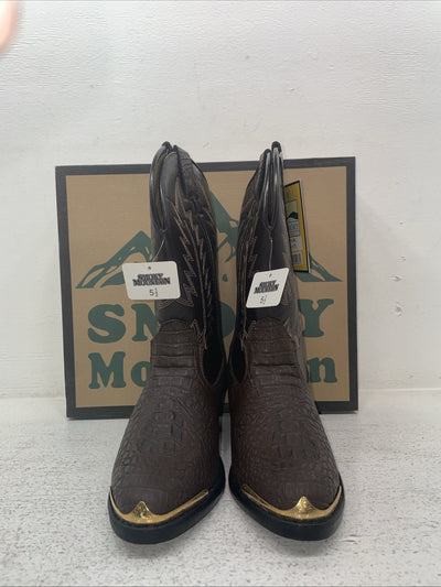 New Youth Brown Smoky Mountain Cowboy Boots. 1073 Y 5.5 5 1/2. 2-132