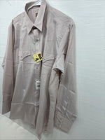 New Men’s ELY Cattleman Multicolor Stripe Long Sleeve Pearl Snap 17 X 34 XL R-66