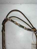 New Congress Leather Beads Browband Headstall #6855 U-29