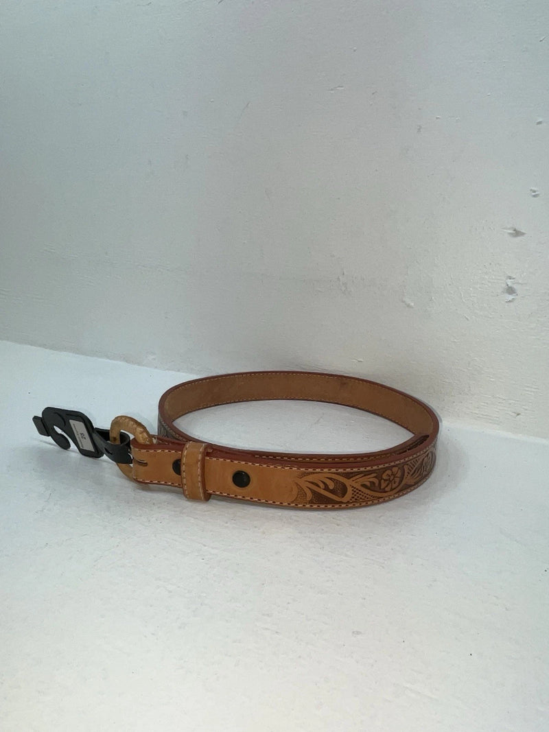 New Brown Genuine Leather Western Express Tooled 28” Belt Z-57