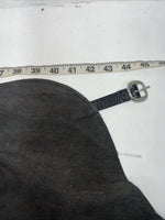 NOS Black Leather Show Chaps Adjustable Waist 45” Small N-37