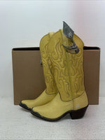 New Women’s Yellow Texas Brand Cowboy Boots. 4634 5 M. 2-68