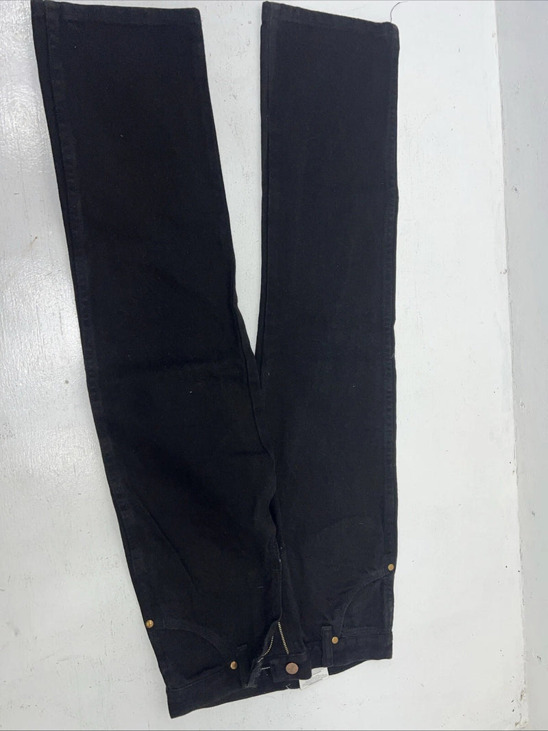 New Boys Black Wrangler Pro Rodeo Cowboy Cut Denim Jeans. 10/25 Regular B-22