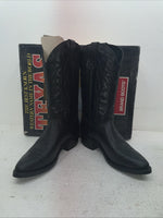 New Men’s Black Texas Brand Cowboy Boots. 251542361 9 D. 3-69