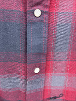 New Men’s ELY Cattleman Red Plaid Heavy Long Sleeve Pearl Snap Large CC-37