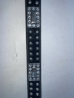 New Black Genuine Leather Nocona Bling And Tooled 46” Belt #M2498267 NN-137