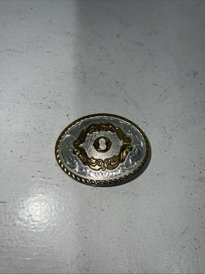 New Womens Montana Silversmiths Gold Silver “O” Belt Buckle. 5000O A-103
