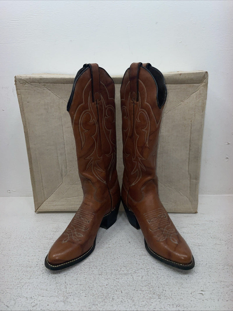New Youth Brown Kenny Roger’s Cowboy Boots. 40444 5 M. 2-153