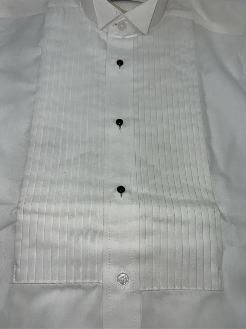 New Children’s White Classic Long Sleeve English Riding Shirt. Small G-51