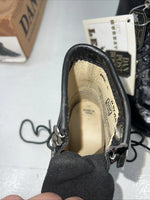 New Infant Black Ostrich Print Lace Up Dan Post Cowboy Boots. 6 D. 24-4