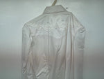 New Women’s White H Bar C Long Sleeve Button Up Shirt 3B-34