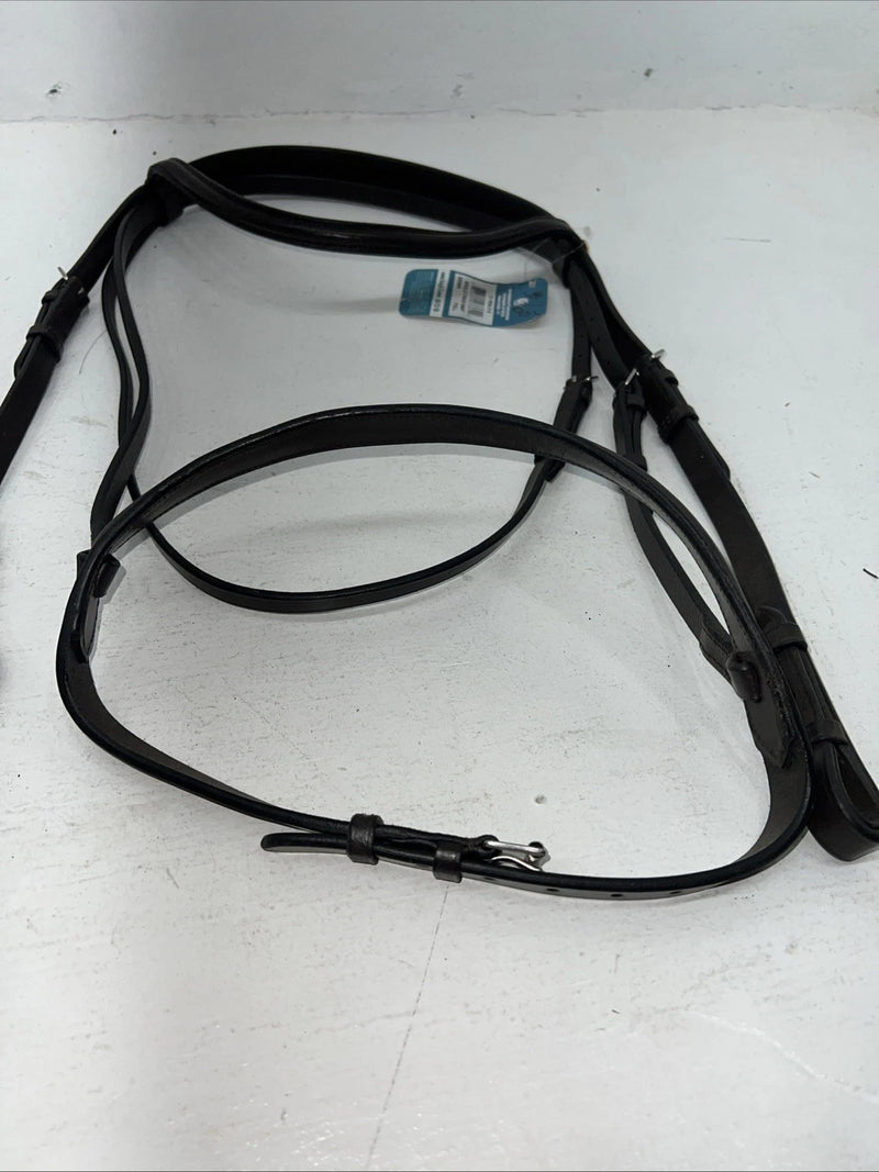 New EQUIROYAL Brown English Snaffle Bridle Full #21-9556-7-0 BB-13