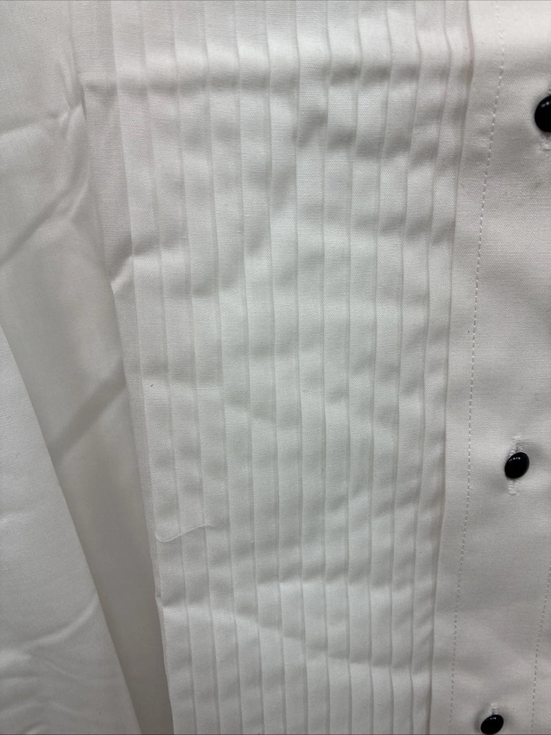 New Classix White Long Sleeve Button Up English Shirt 20-20.5 4XL X-101