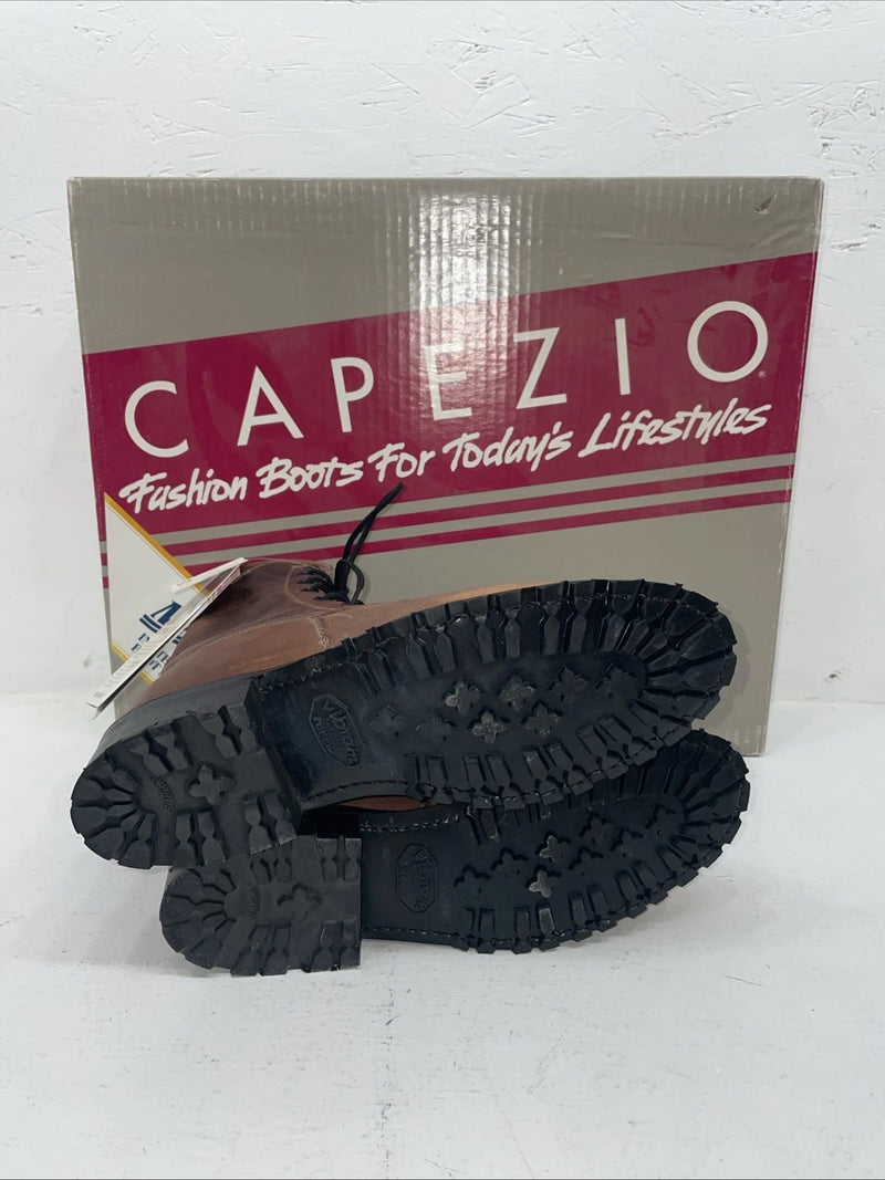 New Women’s Brown Lace Up Capezio Cowboy Boots. L 549 5 M. 2-45
