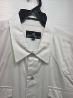 New Men’s Western Express White Long Sleeve Pearl Snap XXXL