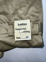 New Women’s Green Imperial Clothing English Riding Pants. 32 L D-55