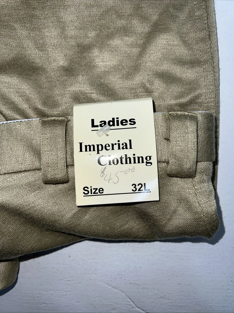 New Women’s Green Imperial Clothing English Riding Pants. 32 L D-55