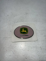 New Women’s John Deere Oval Pink Belt Buckle. JDM610 A-118