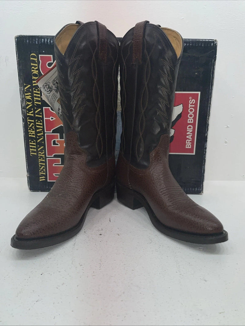 New Women’s Brown Texas Brand Cowboy Boots. 251527446 8.5 8 1/2 M. 16-119