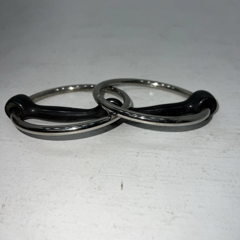 New Congress Leather O Ring Smooth Mouth Snaffle 5” Bit. #47784 U-9