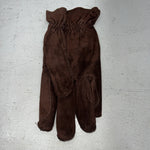 New Dremier Brown Leather Warm Lined Riding Gloves E-501