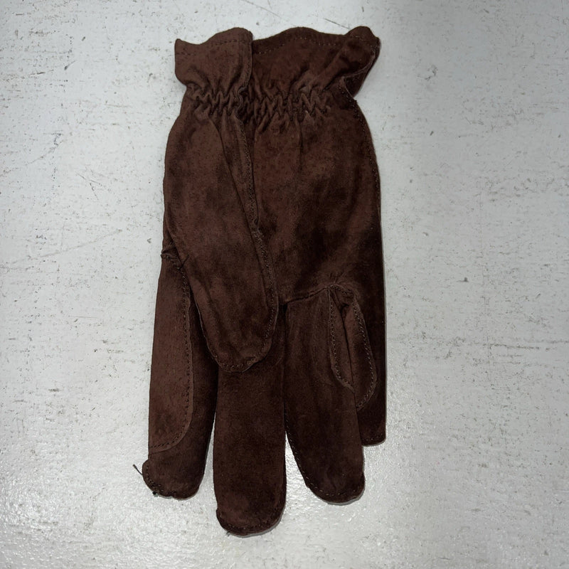 New Dremier Brown Leather Warm Lined Riding Gloves E-501