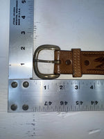 New Brown Genuine Leather Tex Tan Tooled 30” Belt #1638B JJ-160