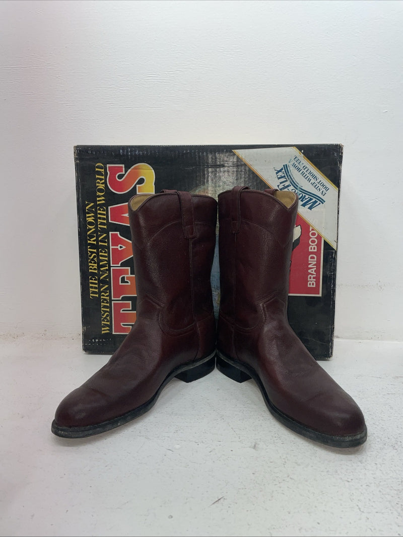 New Men’s Red Texas Brand Cowboy Boots. 8963 9 D. 4-13