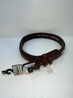 New Brown Genuine Leather Nocona Tooled 26” Belt #2420002 Z-42