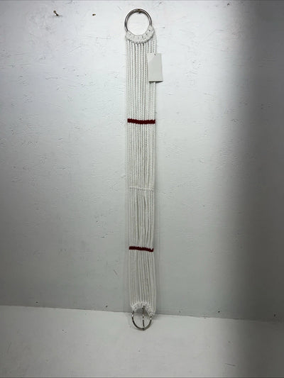 New White Red Tough 1 Mohair Draft 46” Cinch #59-1246 U-20