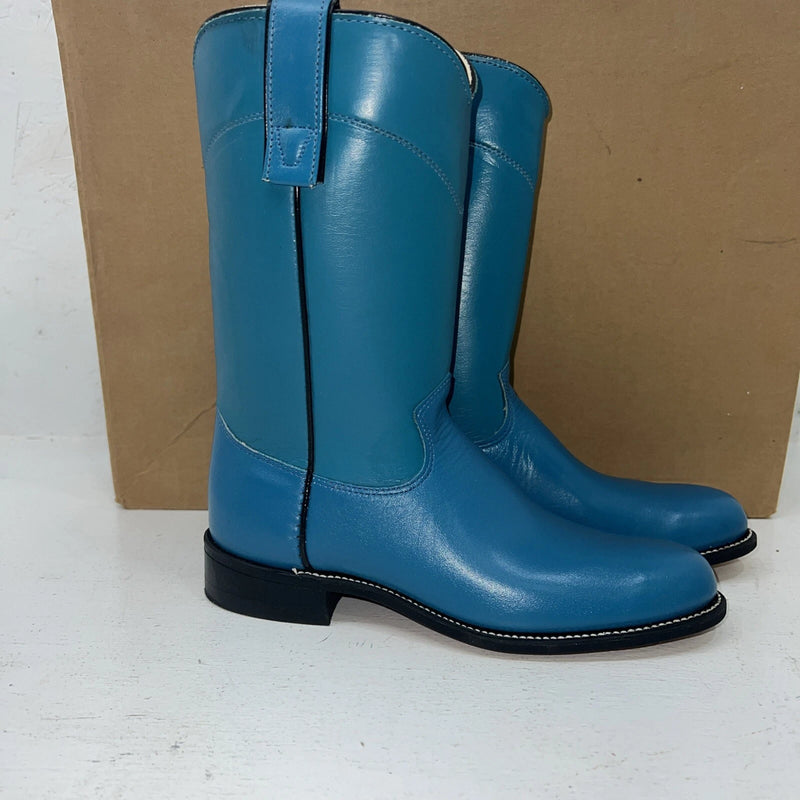 New Women’s Blue Texas Brand Cowboy Boots. 4438 5.5 5 1/2 M. 20-44