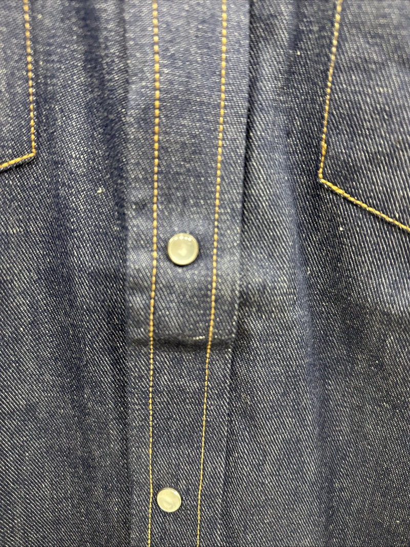 New Men’s Champion Western Jean long sleeve pearl snap small B-65
