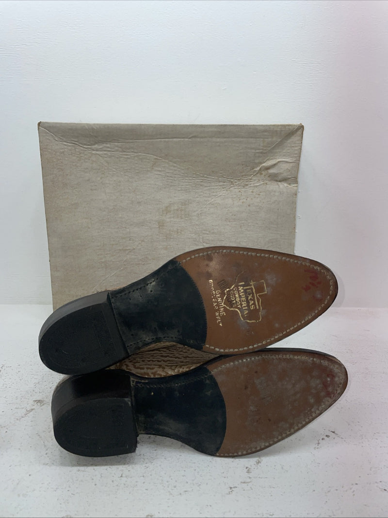 New Men’s Brown Texas Brand Cowboy Boots. M 64 10.5 10 1/2 D. 7-86