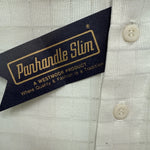 new men’s panhandle slim white grey polo small B-60