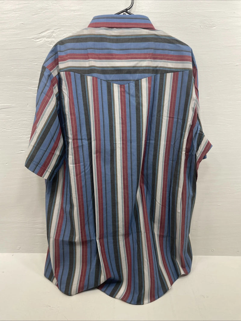 New Men’s ELY Cattleman Multiple Color Short Sleeve Pearl Snap 3XL E-25