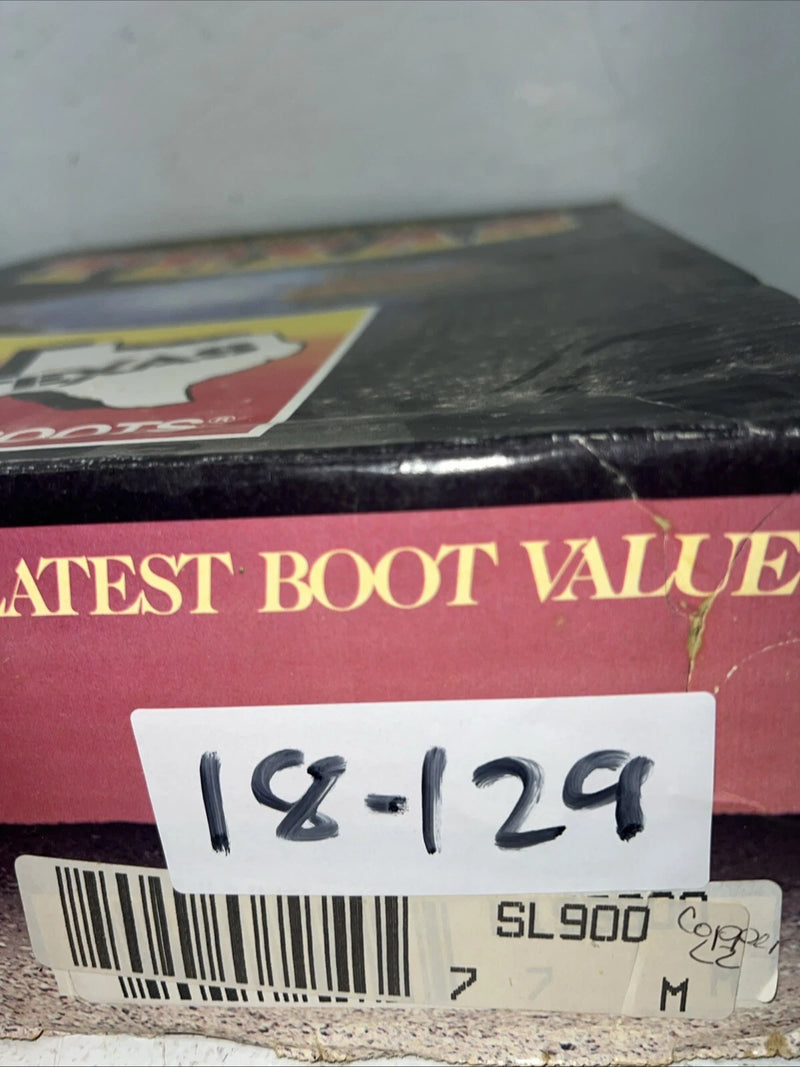New Women’s Black Texas Brand Cowboy Boots. L 198900 7 M. 18-129