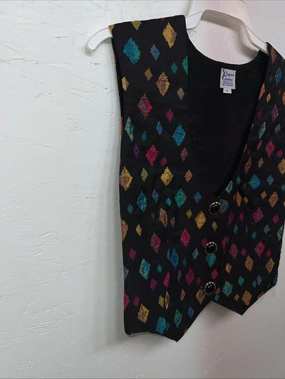 New Women’s Congress Classics Multicolor Western Show Vest Large E-601
