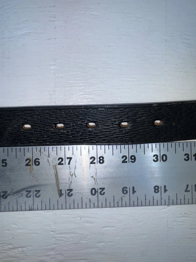 New Black Genuine Leather Textureed 28” Belt #02500 NN-58