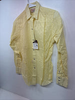 New Women’s Tem Tex Yellow Long Sleeve Pearl Snap Size 12 KK-22