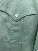 New Men’s Lee Green Long Sleeve Pearl Snap Small Regular B-127