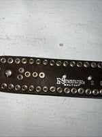 New Nocona Brown Fur Genuine Leather Belt Small #N3441002 W-18