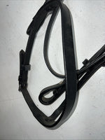 New Silver Fox Black Pony Snaffle Bridle #20-1189-2 BB-12