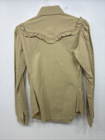 New Women’s Panhandle Slim Green Long Sleeve Pearl Snap Size 8 TT-100
