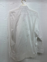 New Formal Mart White Long Sleeve Button Up English Shirt Large X-102
