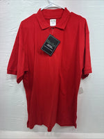 New Men’s Riders Mark Red Short Sleeve Polo Shirt XL R-33