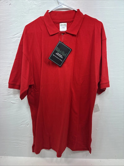 New Men’s Riders Mark Red Short Sleeve Polo Shirt XL R-33